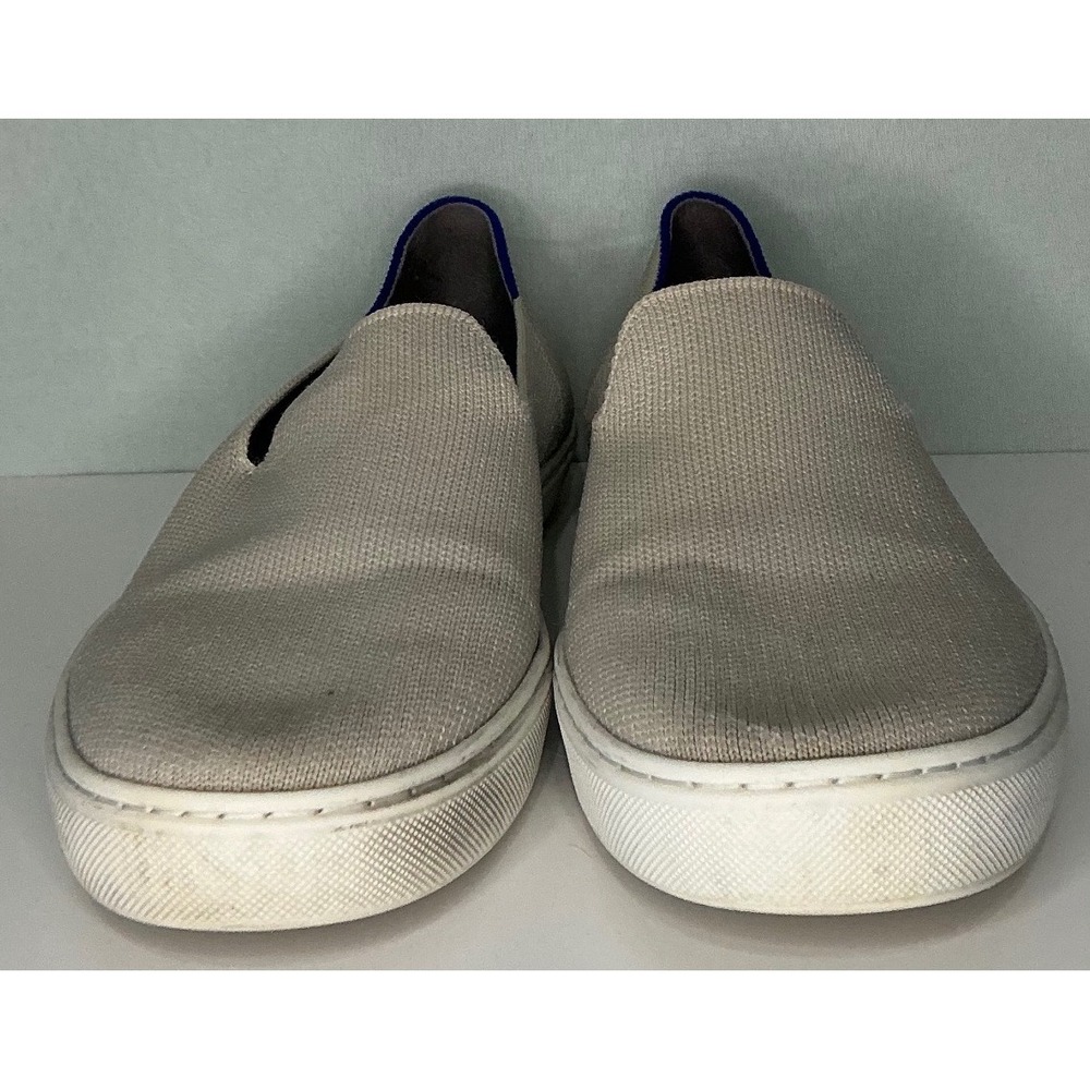 Rothy's Womens Slip On Sneakers Beige Knit 8 Washable Ethical Sustainable Casual - Picture 2 of 9